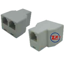 0635 - ADAPTADOR PARA TELEFONE - YH204 6P4C T 3 FÊMEA RJ11