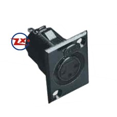 0271-3 - CANNON PAINEL LS1021 FÊMEA PAINEL PRETO XLR 3 VIAS