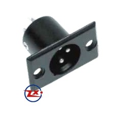 0271-6 - CANNON PAINEL - LS1024 MACHO PAINEL PRETO XLR 3 VIAS