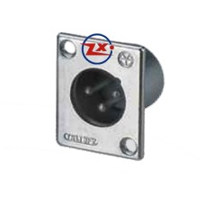 0272-3 - CANNON PAINEL - LS1026 MACHO PRATEADO XLR 3 VIAS