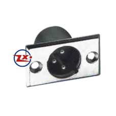 0272 - CANNON PAINEL - LS1025 MACHO PRATEADO XLR 3 VIAS