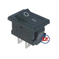 0020 – Chave Gangorra KCD1-101 2T 2A/8A 250V  Preta com marcação