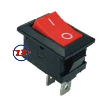 0021 – Chave Gangorra KCD1-101 2T 6A 250V Vermelha com marcação