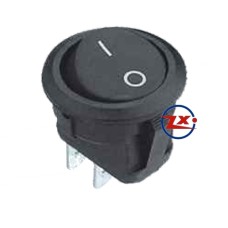 0029-10 – Chave Gangorra KCD1-106A 101O11 BBA 2T 6A 250V preta  com marcação