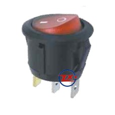 0029 – Chave Gangorra KCD1-106N com neon 3T 6A 250V com marcação cores: az/vd/vm