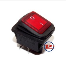 0037-1 – Chave Gangorra KCD2-201N 2W 220V com neon prova d’água com marcação verde 