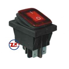 0037-2 – Chave Gangorra KCD2-201N 2W 220V com neon prova d’água com marcação vermelho 