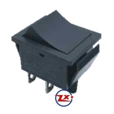 0043-1 – Chave Gangorra KCD4-201C 4T 15/30A 250V sem marcação preta