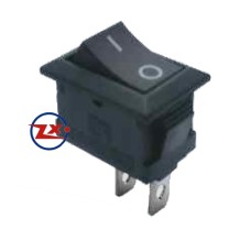 0055-4 – Chave Gangorra KCD11-102 NF 2T 3A 250V c/ marcação pulsante preta