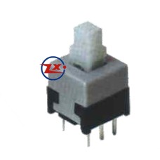 0150-4 - CHAVE BOTÃO - 8,5x8,5 COM TRAVA MOMENTANEA CLICK