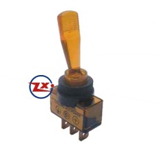 0134 - Chave com Alavanca - ASW-13D com Neon - 12V - Azul - Vermelho - Verde - Amarelo