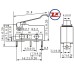 0062 - Chave Micro Switch - KW11-3Z-3 Com Curva