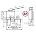 0064-1 - Chave Micro Switch - KW11-3Z-5 - 3T - 23mm