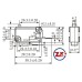 0065-5 - Chave Micro Switch - KW11-7-1 N/A - Cinza / Preto