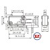 0065 - Chave Micro Switch - KW11-7-1 - Cinza Preto