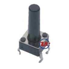 0076 - Chave Tactil - KFC-A06-6X6X15 4T 180°