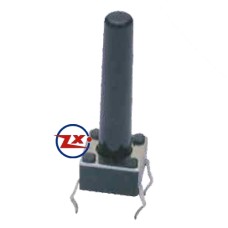 0077 - Chave Tactil - KFC-A06-6X6X19 4T 180°