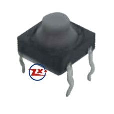 0088-2 - Chave Tactil - KLT-112 Tcatil Borracha 8X8 4 Pinos 180° Cinza