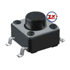 0089-2 - Chave Tactil - KFC-A06-6X6X4,3 SMD 4T 180°