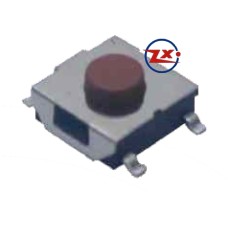 0090 - Chave Tactil - KFC-A06-6X6X3,1 SMD Vermelho 5T 180°