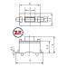 0092-3 - Chave Tactil - KFC-A06-3X6X5 SMD 2T 180° Pt