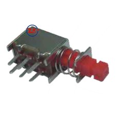 0147 - Chave Tecla - PS-22F05(A03-01) Com e Sem Trava Vermelho