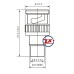 0299-3 - CONECTOR BNC - HBN-050 ADAPTADOR BNC MACHO / RCA FÊMEA