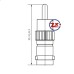0299-8 - CONECTOR BNC - HBN-065 ADAPTADOR BNC FÊMEA / RCA MACHO