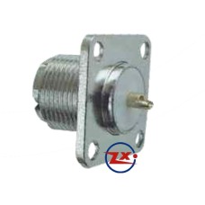 0303-1 - CONECTOR F - HBN-409 CONECTOR / FÊMEA PAINEL UHF BASE QUADRADA