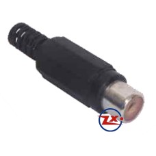 0303-9 - CONECTOR F - HPM-401 PRETO PLUG RCA FÊMEA PLÁSTICO PARA EXTENSÃO
