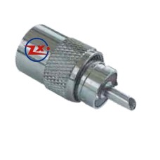 0303 - CONECTOR F - HBN-403 CONECTOR UHF MACHO RETO PARA SOLDA a)RG59/U - b)RG58/U