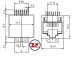 YH-18 8P8C - CONECTOR JACK SMD