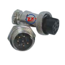 0292-6 - CONECTOR MIKE - LS-3006-3013 - 7 VIAS DOURADO