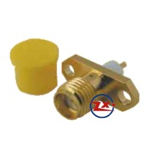 1052 - CONECTOR SMA - SMAKF-SMA COM BASE PAINEL FÊMEA COM ROSCA