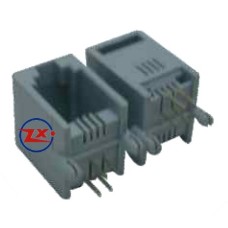 0751 - YH55-01 4P4C RJ11 PRETO/CINZA