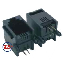 0752 - YH55-02 4P4C RJ11 PRETO/CINZA