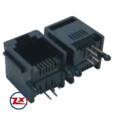 0753 - YH55-03 6P4C RJ11 PRETO/CINZA