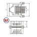 0755 - YH55-05 8P6C RJ45 CINZA