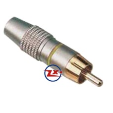 0260-79 - PLUG - HGD-245 AMARELO RCA METÁLICO 5/6mm