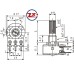 0202-6 - POTENCIÔMETRO -  WH148-1AK-6T COM CHAVE 100K