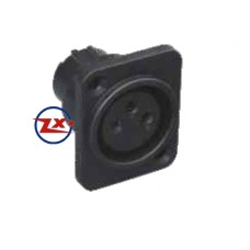 0272-20 - LS2027 FÊMEA PLÁSTICO XLR 3 VIAS S.PLACA 180°