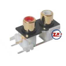 0204-14-6 - TOMADA RCA - AV-8,4-9 Branco Vermelho - T-Br