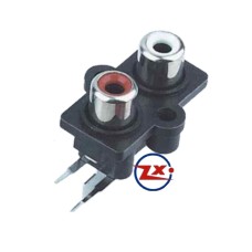 0204-14 - TOMADA RCA - AV2-8,4-7 Vermelha Branca - T-Vm