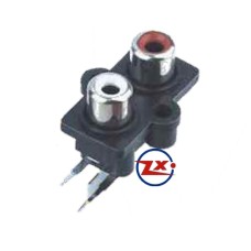 0204-15 - TOMADA RCA - AV2-8,4-7 Branco Vermelho T/Br