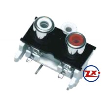 0204-20 - TOMADA RCA - AV2-8,4-10 Branco Vermelho