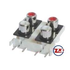 0205-11 - TOMADA RCA - AV4-8,4-9 - Branco Vermelho T-Br