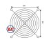 0460 - GRADE PARA MICRO VENTILADOR FG 80mm