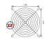 0461 - GRADE PARA MICRO VENTILADOR FG 120mm